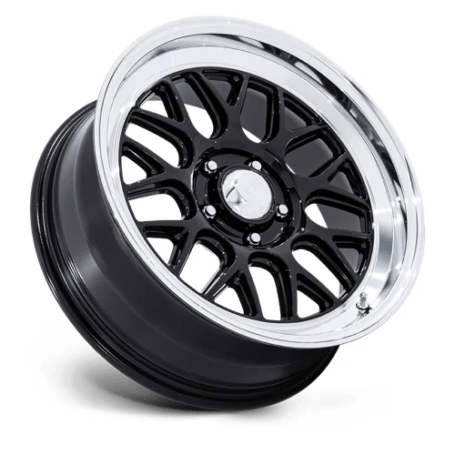 VN516 G-FORCE GLOSS BLACK W/ DC-LIP Rims for Jeep Wrangler, Jeep Grand Cherokee, Jeep Gladiator