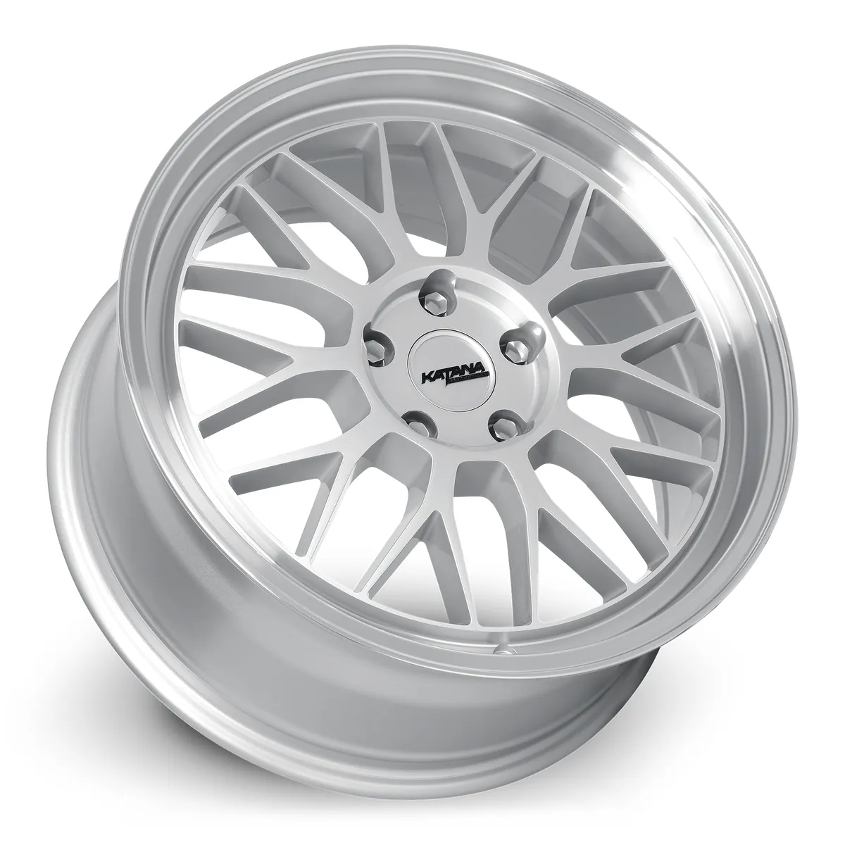 18 Inch Gloss Silver Machined Lip 5X120 Rims KR06-188045GSL