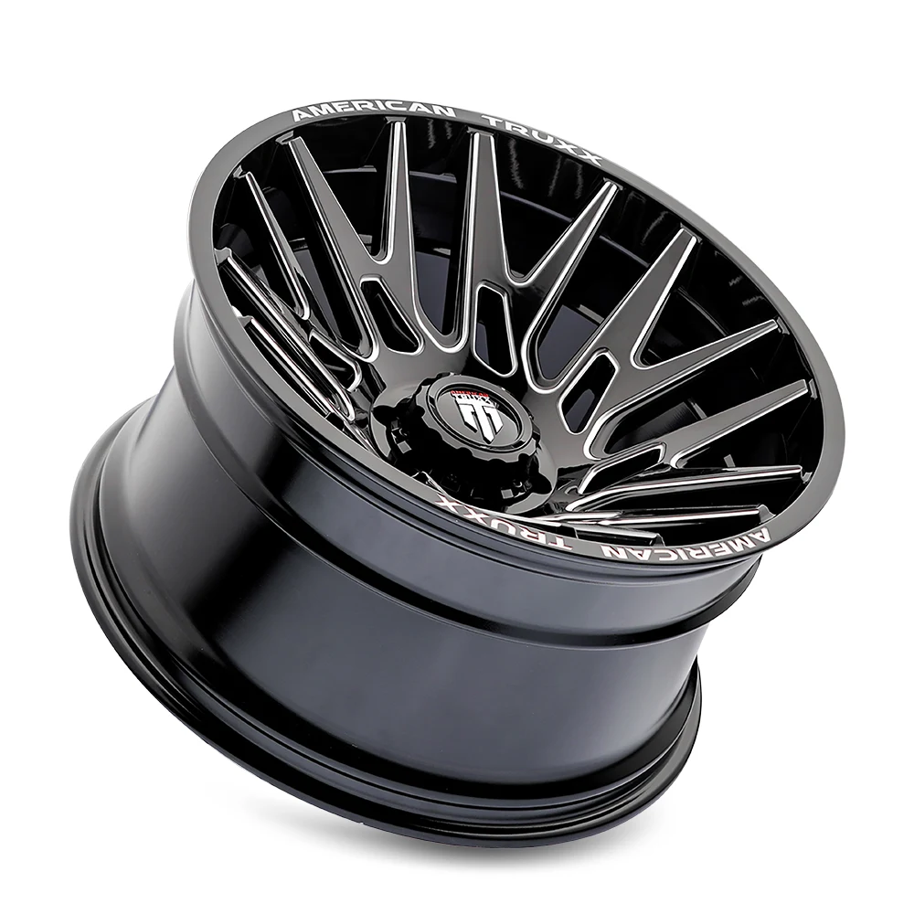 Evolution Gloss Black Milled Rims for Ford F250, Ford F350, Ford Excursion