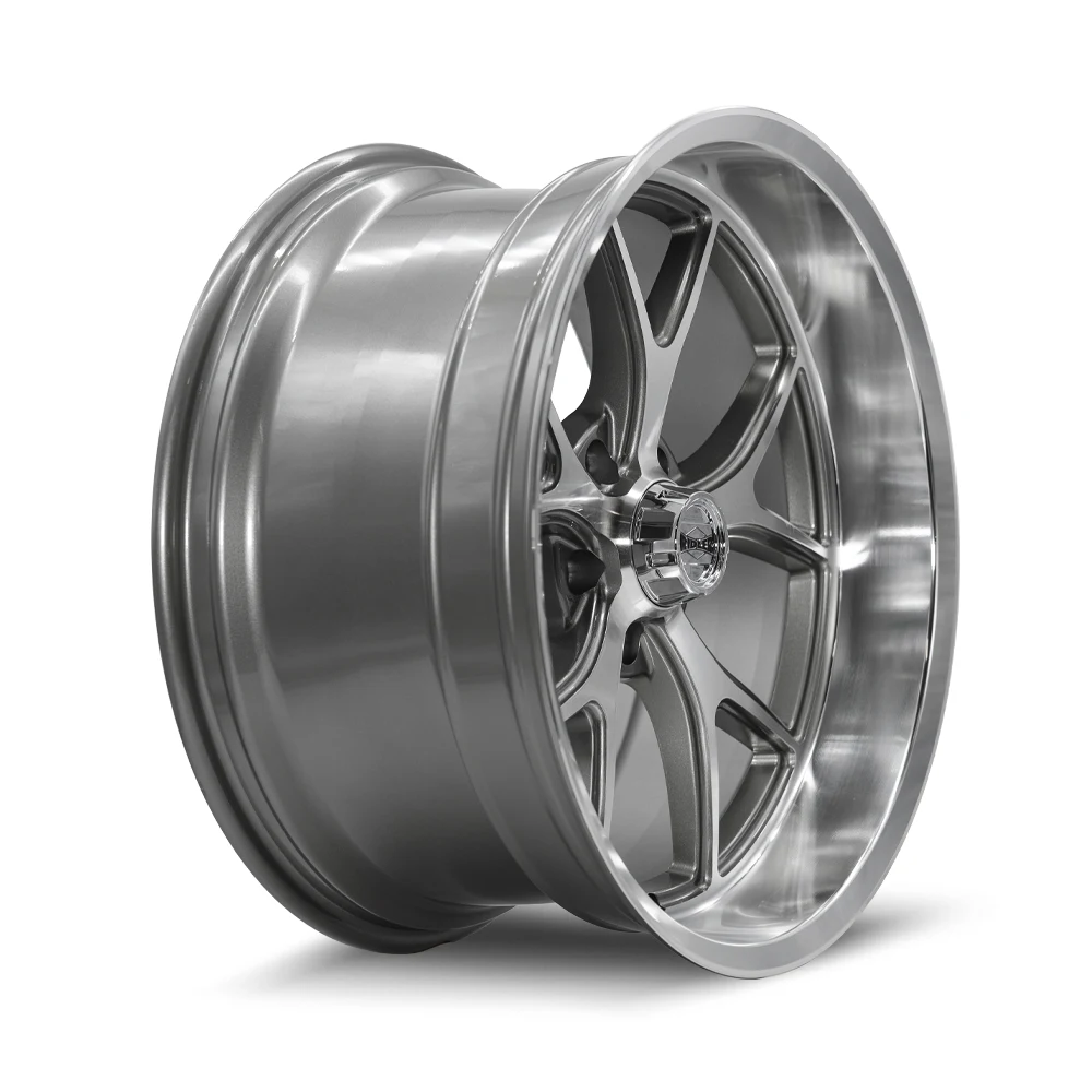 Ridler 661 Gloss Grey With Diamond Cut Face And Lip 20 Inch Wheels