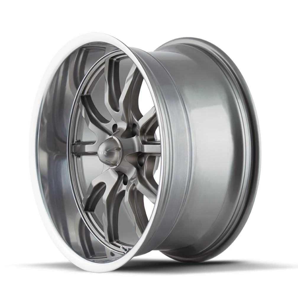 650 Gloss Grey Polished Rims for Honda Civic, Honda Accord, Toyota Camry