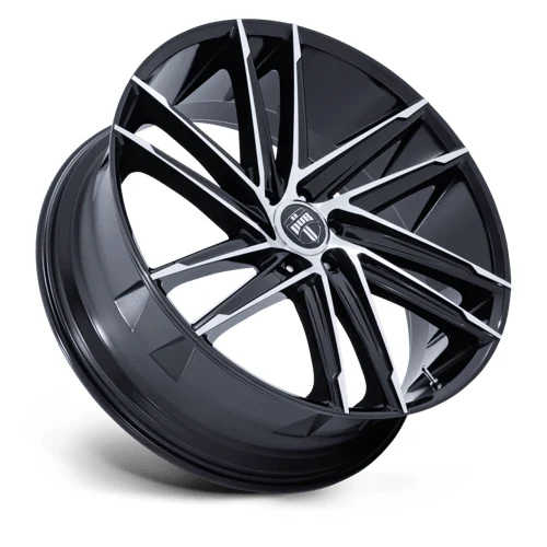 DC275 BLAZE GLOSS BLACK W/ MACHINED FACE Rims for Toyota Tacoma, Toyota 4Runner, Chevy Silverado