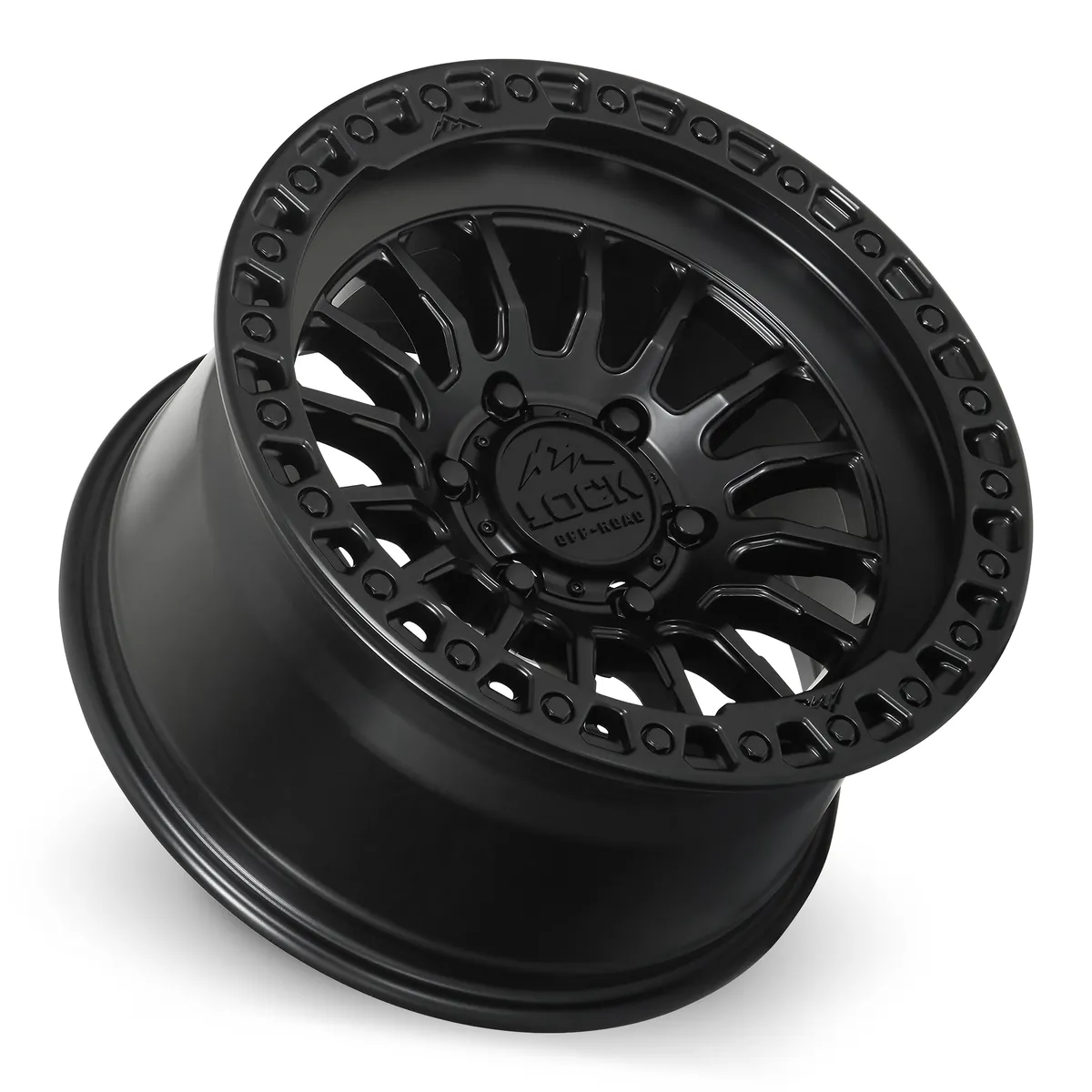 17 Inch Matte Black With Matte Black Ring 6 Lug Rims GRIT-7969MB12N