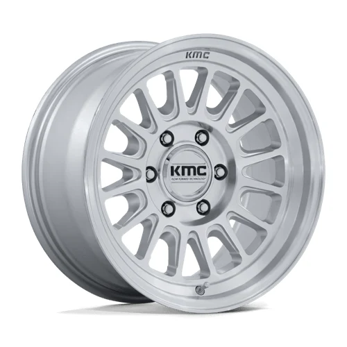KMC KM733 IMPACT FFT GLOSS SILVER W/ MACHINED FACE Wheel