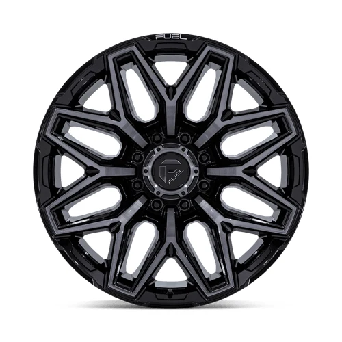 20 Inch GLOSS BLACK BRUSH FC GRAY DDDT 8 Lug Chevy Rims FC854BT20908801