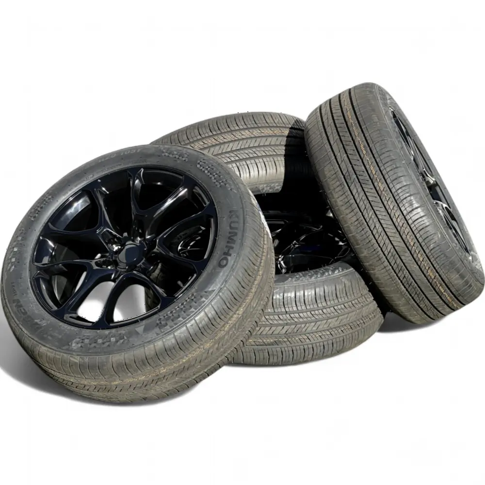 Replica + Kumho Replica 1135 Gloss Black 20x9.0 Wheels 5x127 Rims with Kumho Crugen HP71 255/50R20 Tires Wheel & Tire Package - View 4