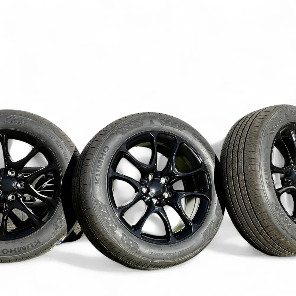 Replica + Kumho Replica 1135 Gloss Black 20x9.0 Wheels 5x127 Rims with Kumho Crugen HP71 255/50R20 Tires Wheel & Tire Package - View 5