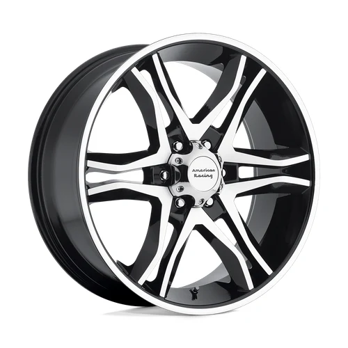 American Racing AR893 MAINLINE GLOSS BLACK MACHINED Wheel