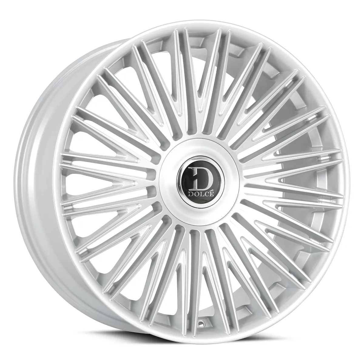 Vulto Gloss Silver Brush Face Rims 24x10 None ET25