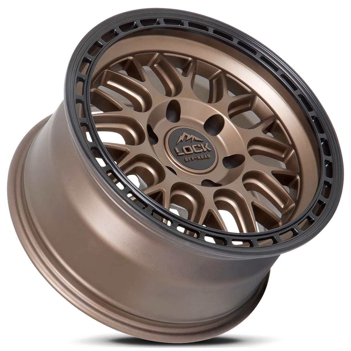 17 Inch Matte Bronze With Matte Black Ring 6 Lug Rims ONYX-7969MRMBR12N