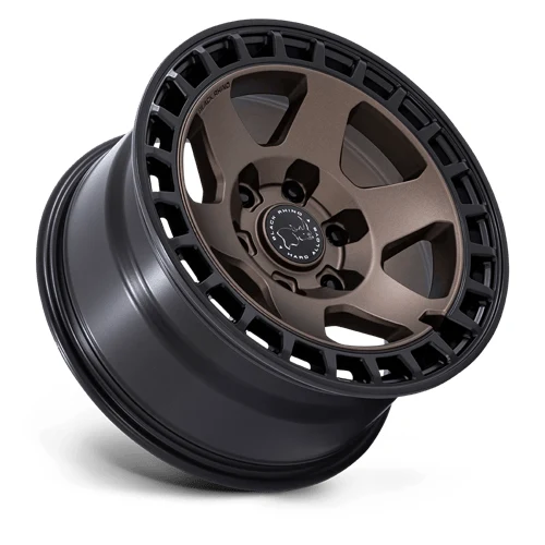BR022 BAHARI BURNT BRONZE W/ MATTE BLK-LP Rims for Toyota Tacoma, Toyota 4Runner, Chevy Silverado
