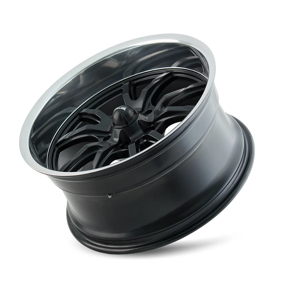 18 Inch Matte Black Polished 5 Lug Rims 650-8865MB