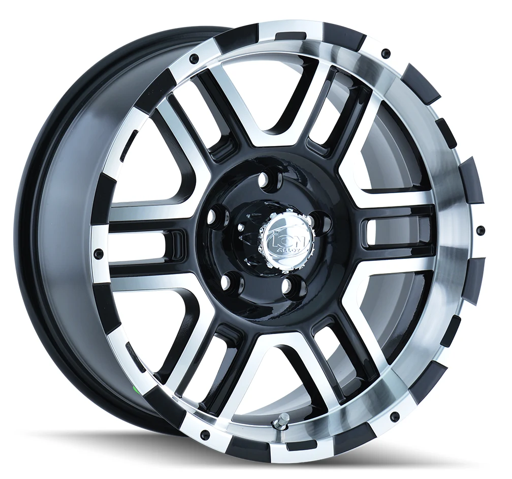 Ion Alloy 179 Satin Black Machined Wheel Ion Alloy 179 Satin Black Machined Wheel