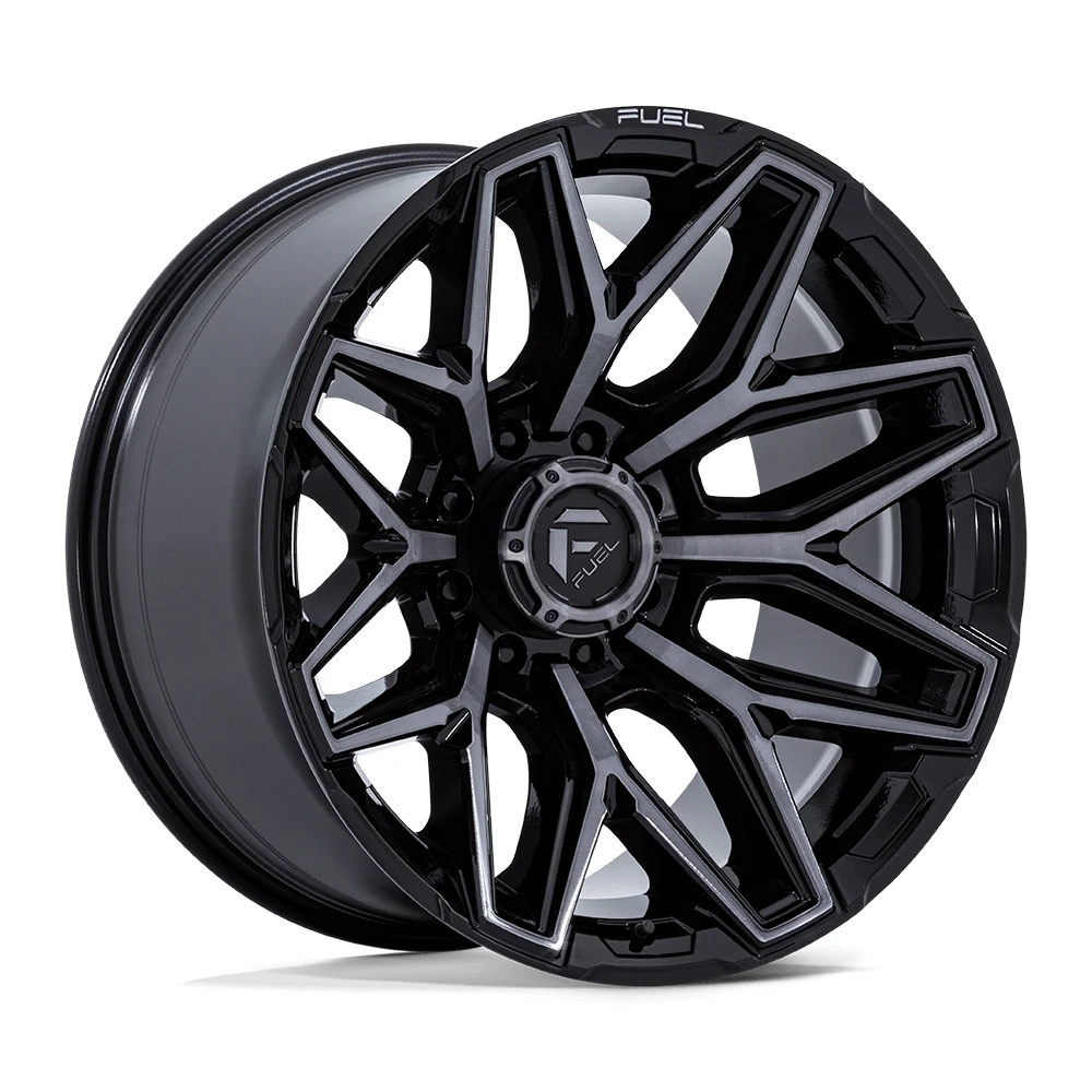Fuel 1PC FLUX GLOSS BLACK BRUSH FC GRAY DDDT 20 Inch Wheels