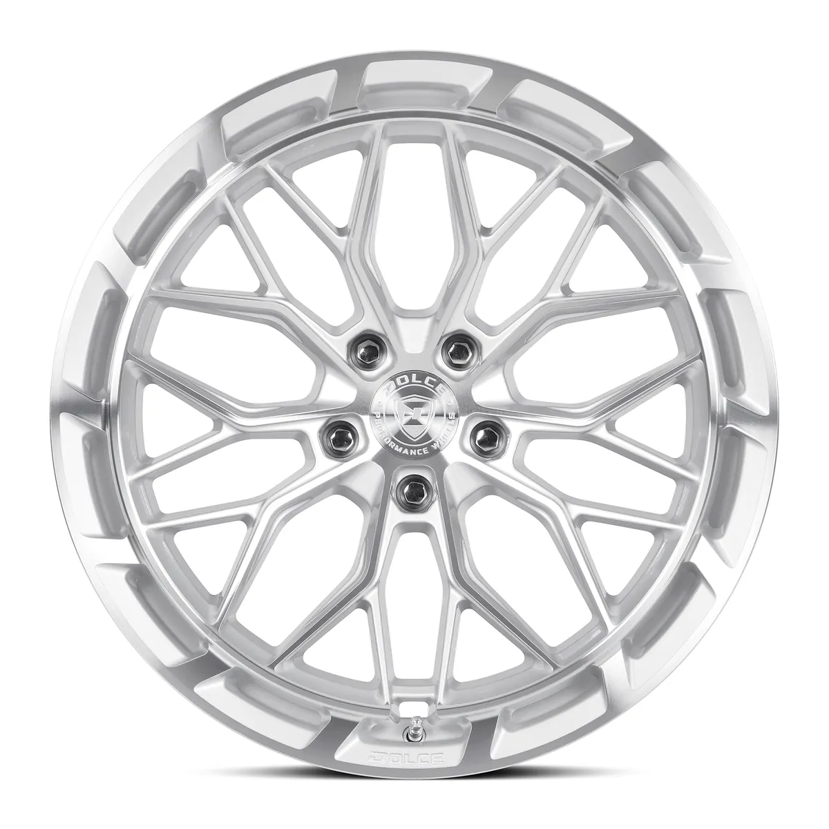 Dolce Magari Gloss Silver Machined Face Wheel