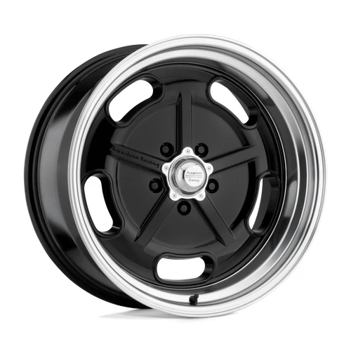 American Racing Vintage VN511 SALT FLAT GLOSS BLACK W/ DIAMOND CUT LIP Wheel American Racing Vintage VN511 SALT FLAT GLOSS BLACK W/ DIAMOND CUT LIP Wheel