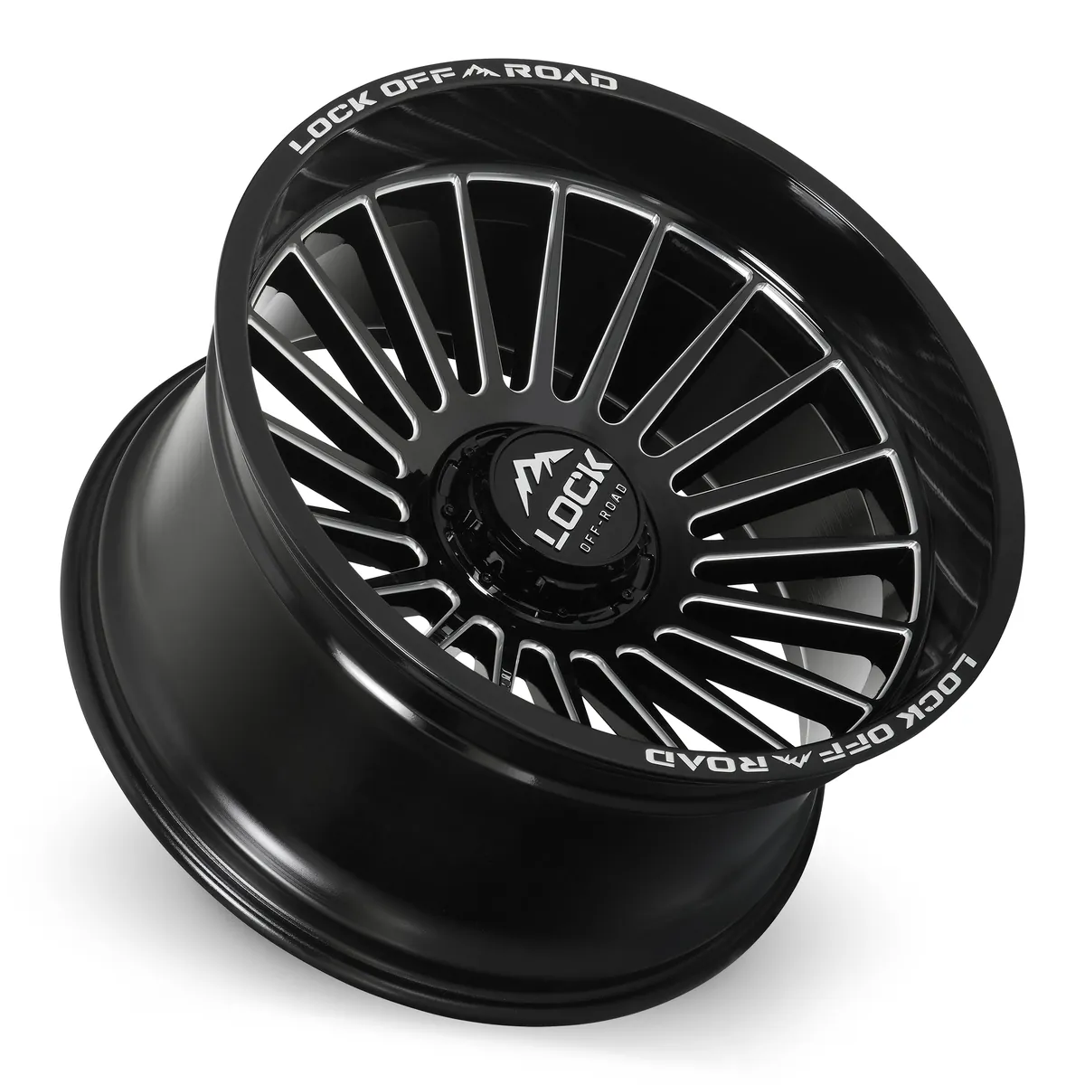 20 Inch Lock Extreme Gloss Black Milling 5X1275X1397 Rims INVASION-2121GBM