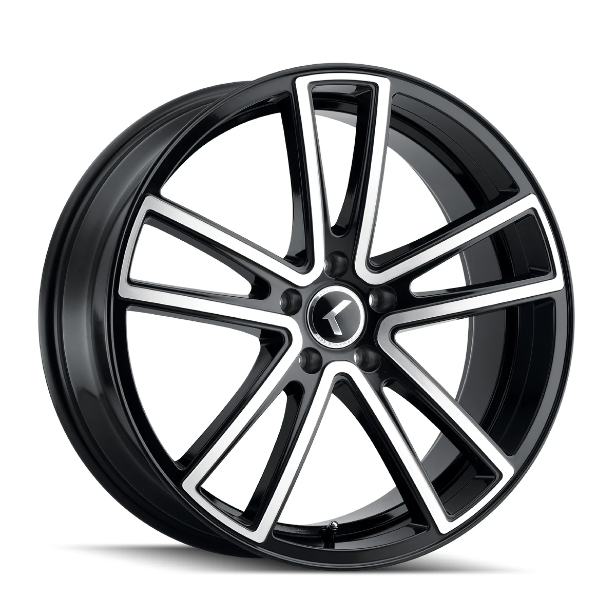 Kraze Lusso Gloss Black Machined Wheel