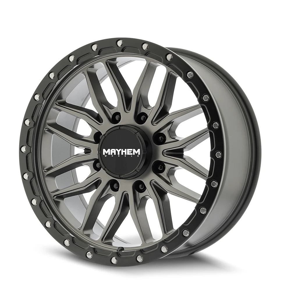 Mayhem Vector Matte Gunmetal Black Lip 20 Inch Wheels