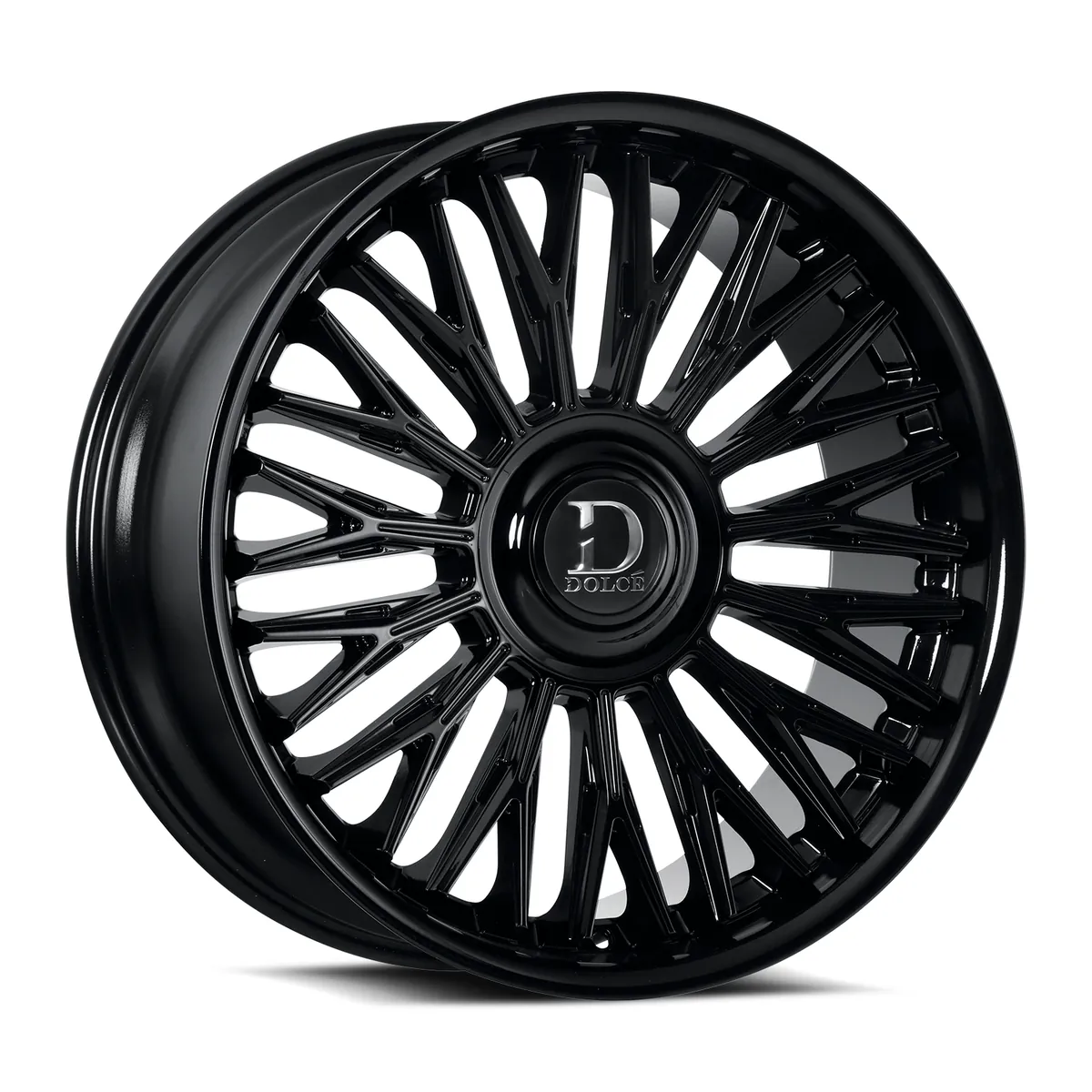 Lusso Gloss Black Rims 22x9.5 None ET18