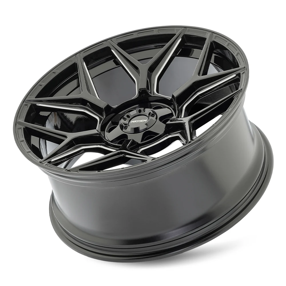 20 Inch Gloss Black Milled 5 Lug Jeep Rims 8119-2952M