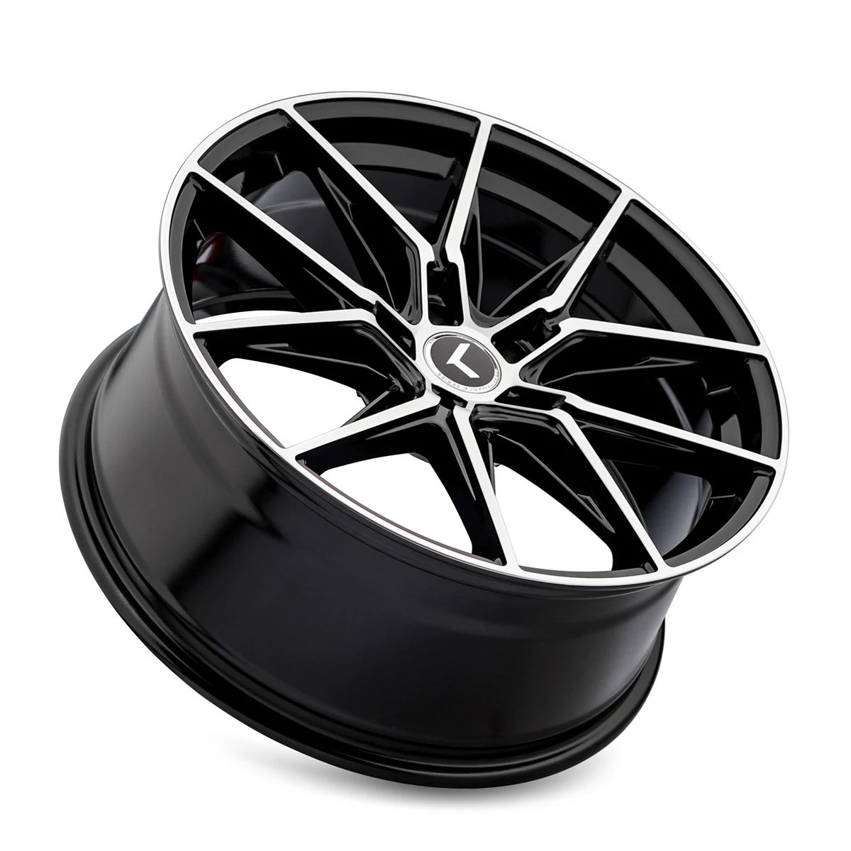 Evolve Gloss Black Machined Rims 19x8.5 5x112 ET40