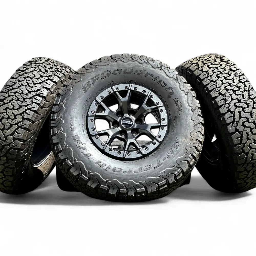 Ford + BFGoodrich Ford 6 Y-Spoke Powder Coat Charcoal 17x8.5 Wheels 6x135 Rims with BFGoodrich ALL-TERRAIN T/A KO2 37x12.50R17LT Tires Wheel & Tire Package - View 5