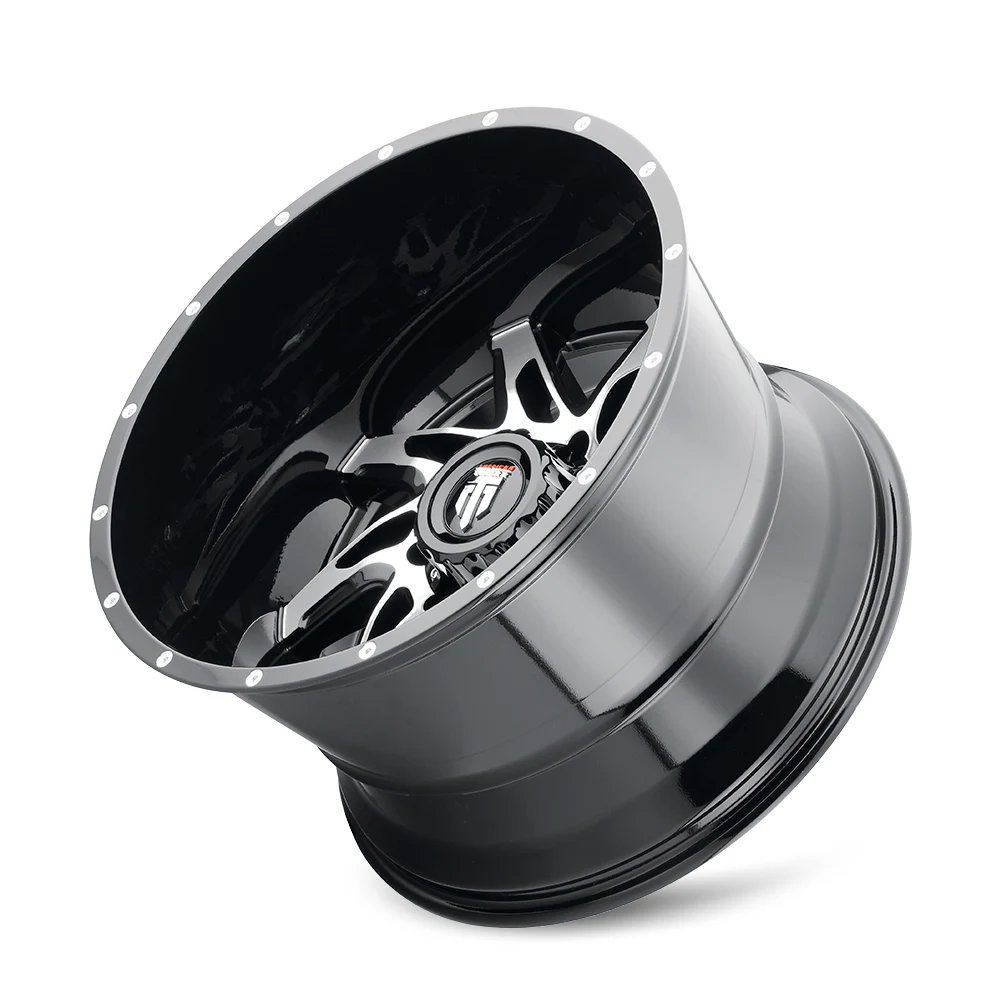 22 Inch Gloss Black Machined 8 Lug Chevy Rims AT183-22478BM-76