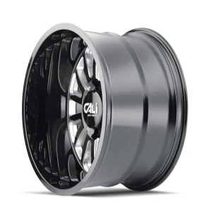 Summit Gloss Black Milled Rims for Dodge Ram 2500, Dodge Ram 3500, Chevy Silverado 2500 Classic