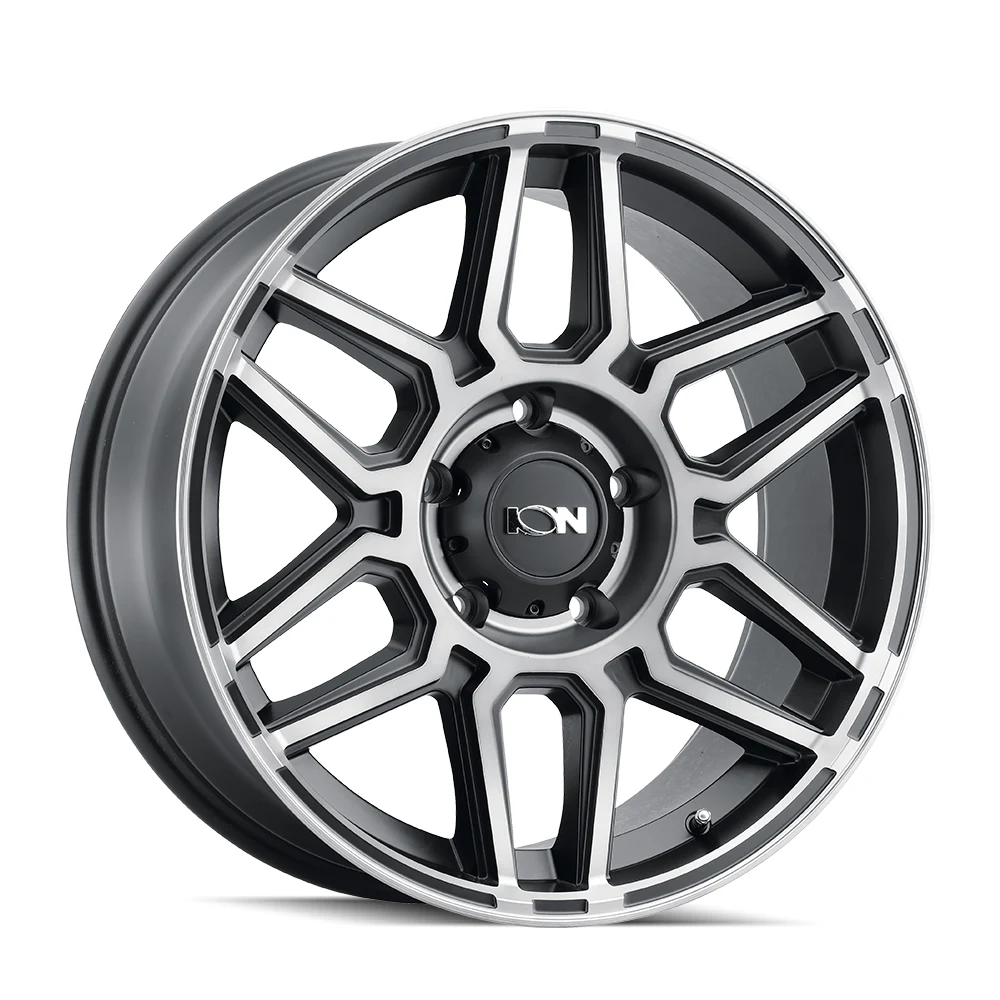 Ion Alloy 146 Matte Black Machined With Dark Wheel Ion Alloy 146 Matte Black Machined With Dark Wheel