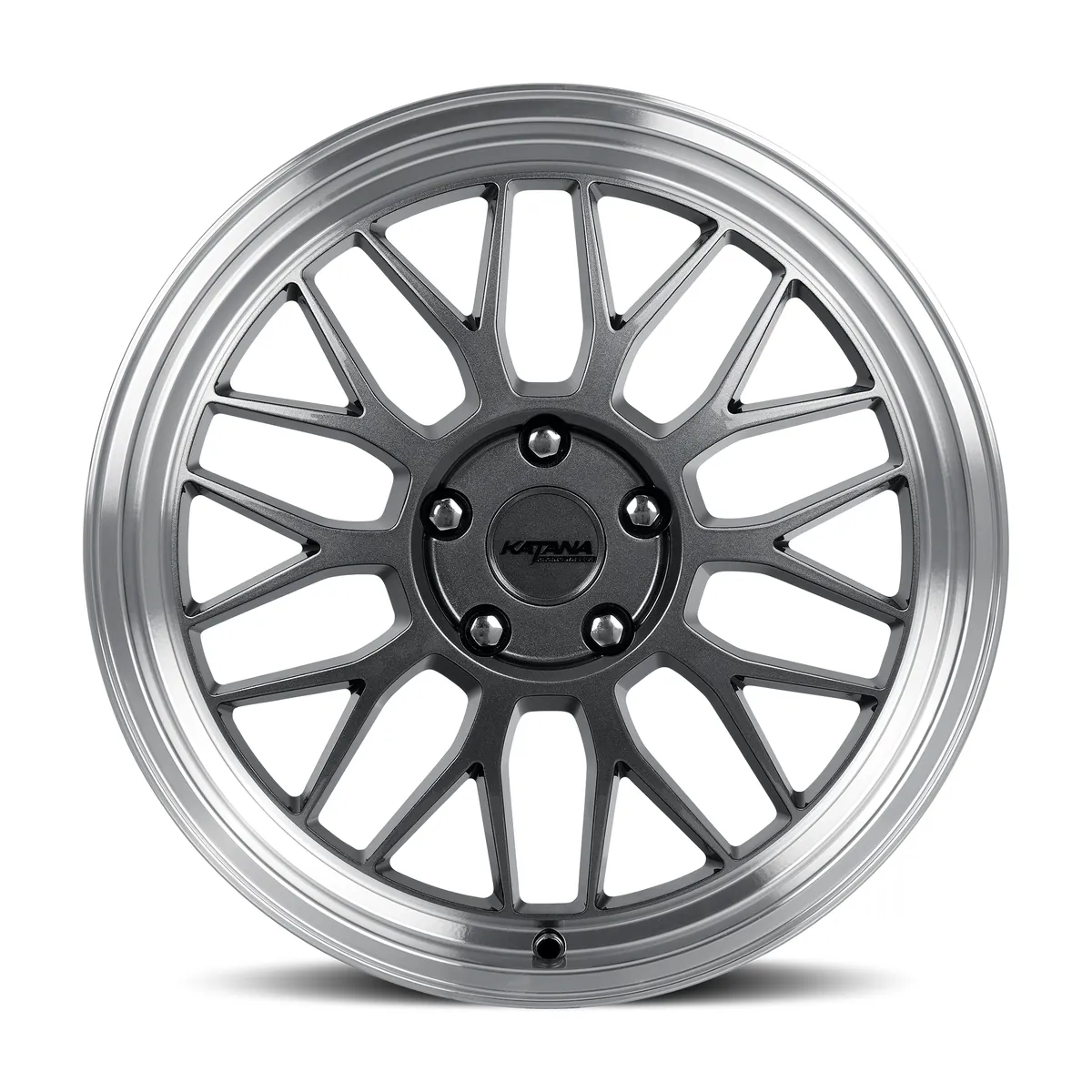 Katana Kr06 Gloss Gunmetal Machined Lip Wheel