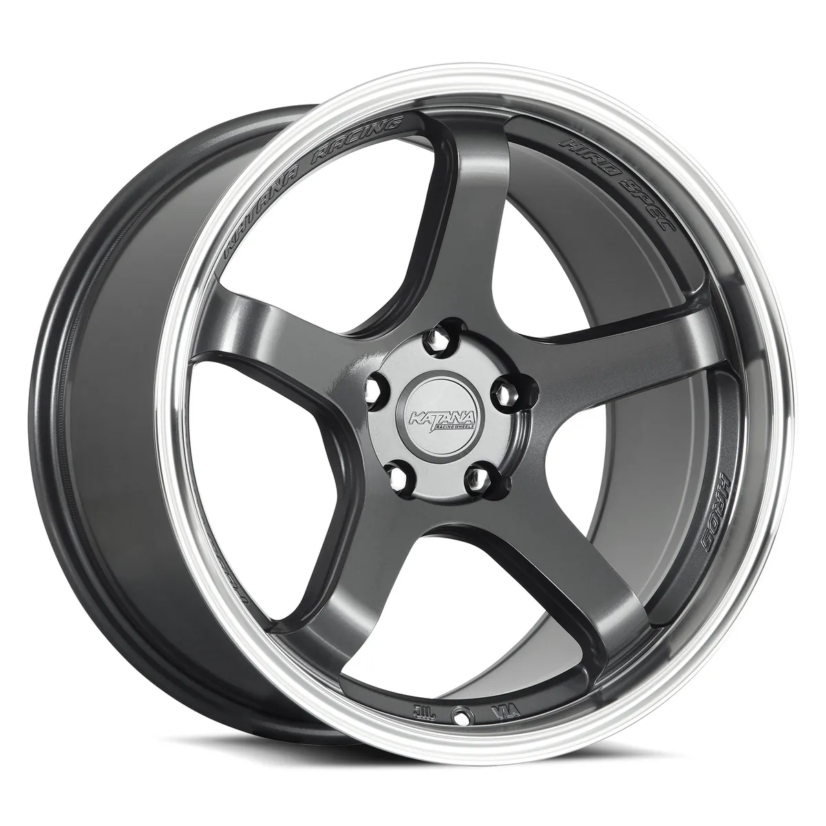 Hr05 Gloss Gunmetal M Lip Rims 18x8.5 5x120 ET35