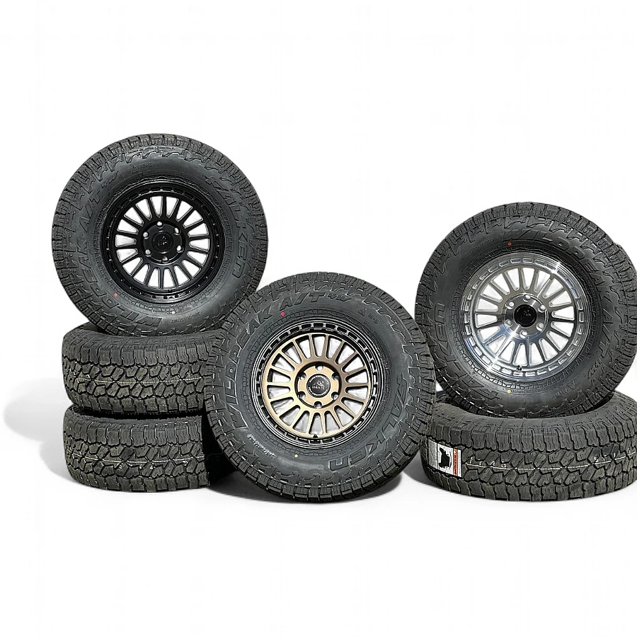 285/70R17 All Terrain Tires for 17 Inch Bronze with Black Ring Rims