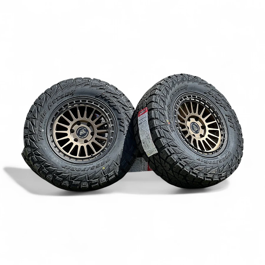 P265/70R17  Tires for 17 Inch Bronze with Black Ring Rims
