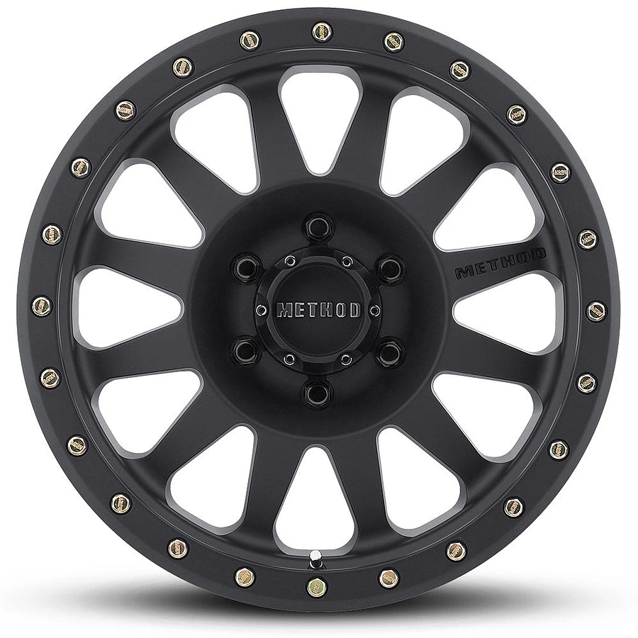 MR304 Double Standard Matte Black Rims for Jeep Wrangler, Jeep Grand Cherokee, Jeep Gladiator