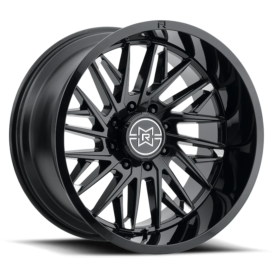 Method MR801 Gloss Black Milled 22 Inch Wheels