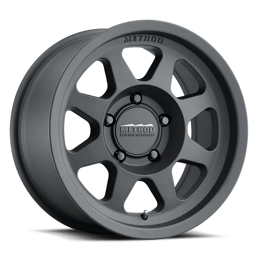 MR701 Bead Grip Matte Black Wheel Close-Up 17x7.5 5x114.3