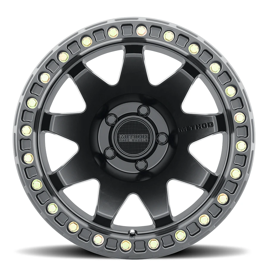 MR108 Matte Black Rims for Jeep Wrangler, Jeep Grand Cherokee, Jeep Gladiator