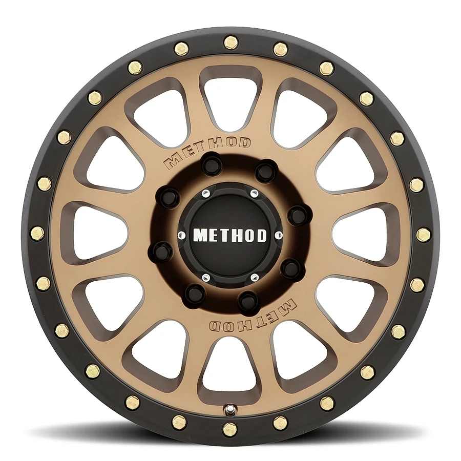 MR305 NV HD Method Bronze - Matte Black Lip Rims for Dodge Ram 2500, Dodge Ram 3500, Chevy Silverado 2500 Classic