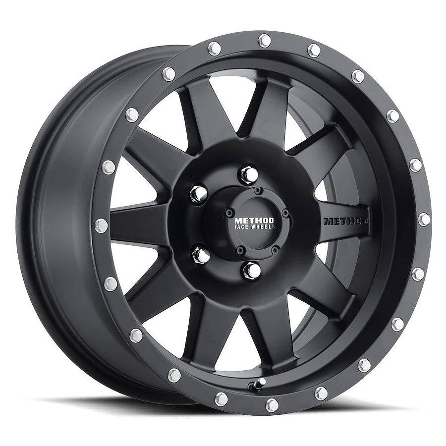 Method MR301 The Standard Matte Black 17 Inch Wheels