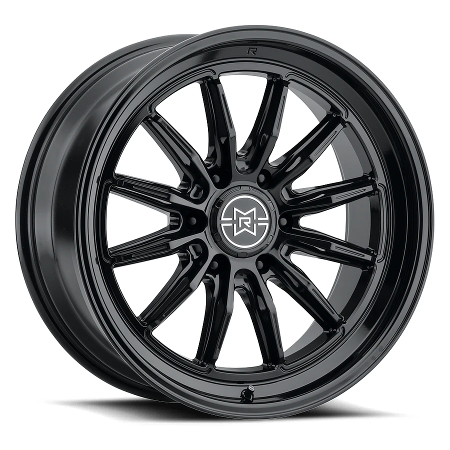 MR803 Gloss Black Rims for Ford F150, Ford Expedition, Ford Raptor