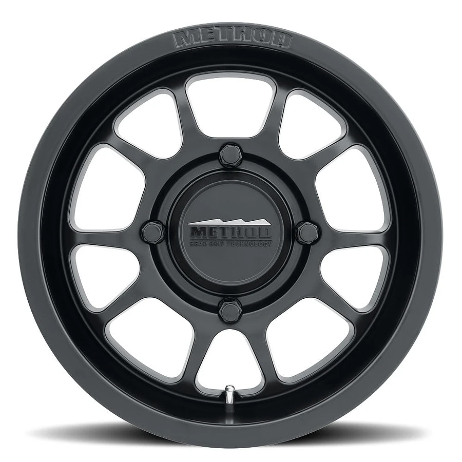 MR409 Bead Grip Matte Black Rims 15x10 4x136 ET0