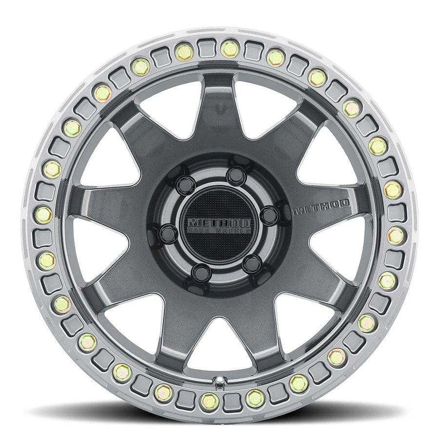 MR108 Gloss Titanium Rims for Toyota Tacoma, Toyota 4Runner, Chevy Silverado
