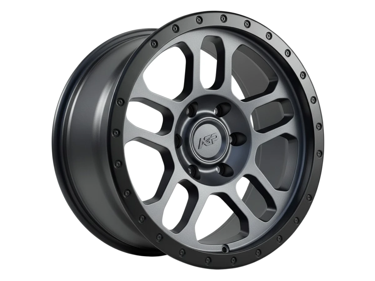 AGP - AGP 301 Wheels Grey and Silver 17x9 Rims 5x127mm ET-12mm - rims - 17" diameter - 5x127mm