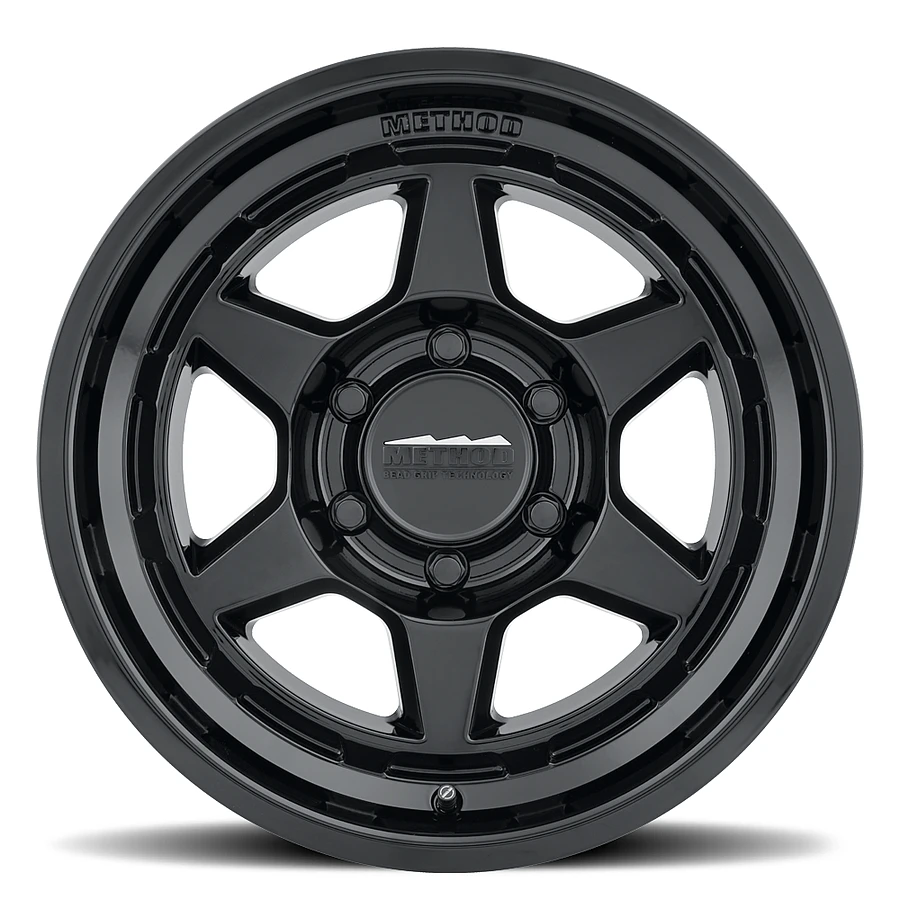MR708 Bead Grip Gloss Black Rims for Toyota Tacoma, Toyota 4Runner, Chevy Silverado