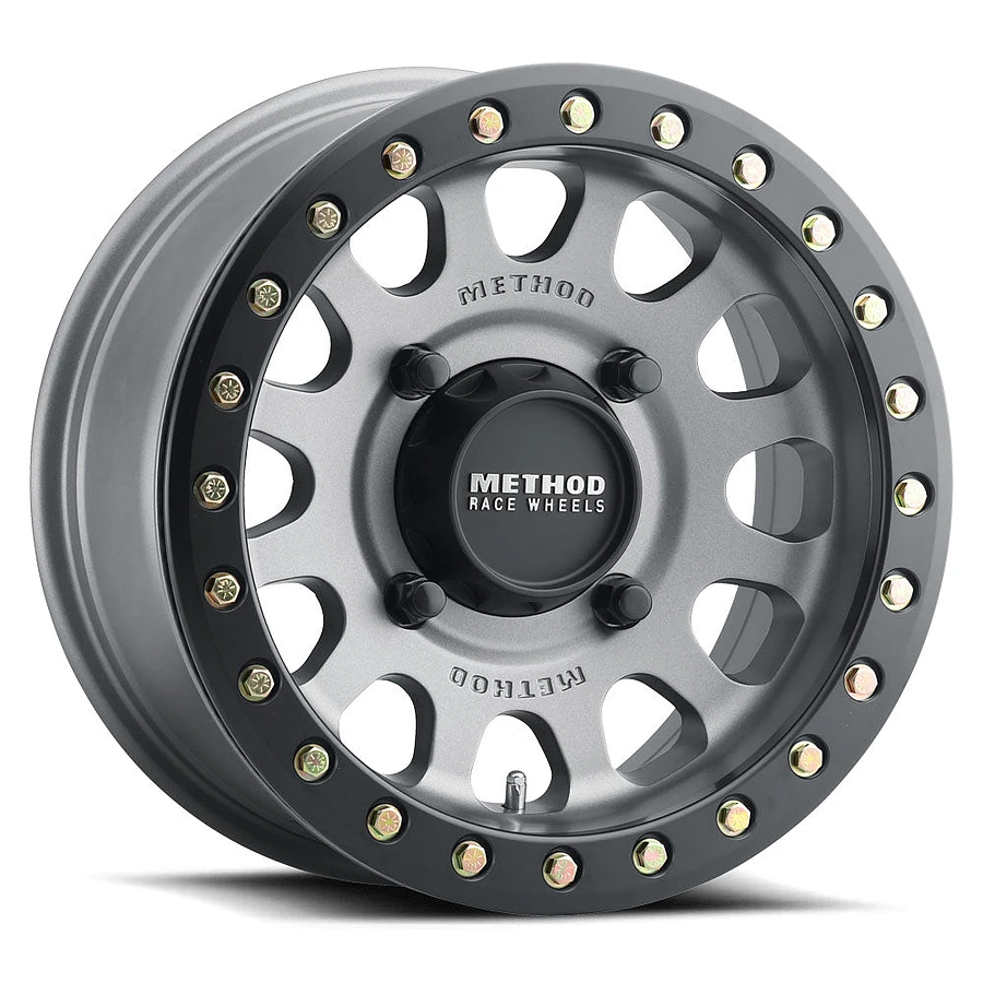 Method MR401 UTV Beadlock Titanium - Matte Black Ring Wheel