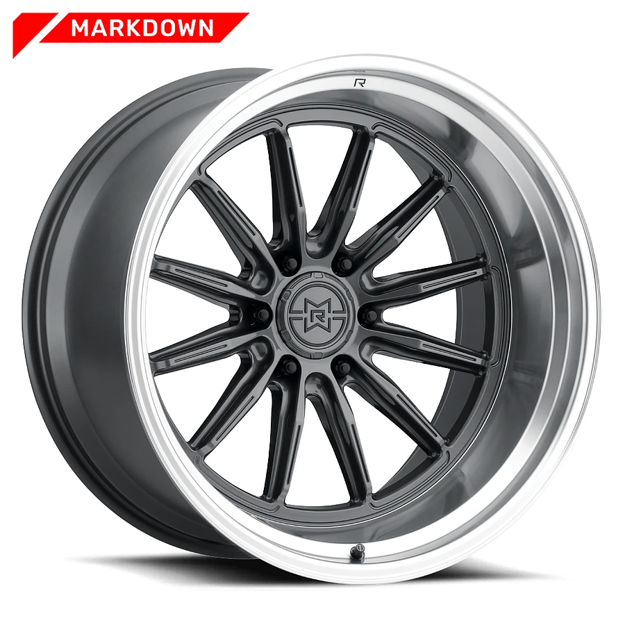 Method MR803 Gloss Titanium - Machined Lip Wheel