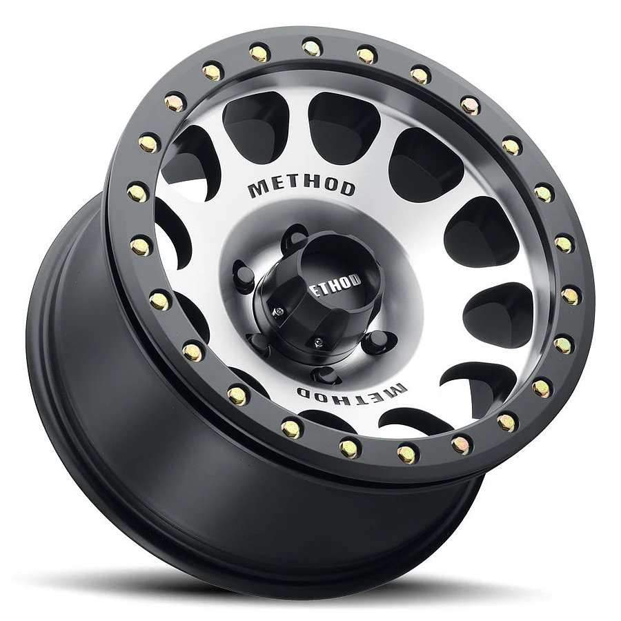 Method MR105 Beadlock Machined - Matte Black Ring 17 Inch Wheels