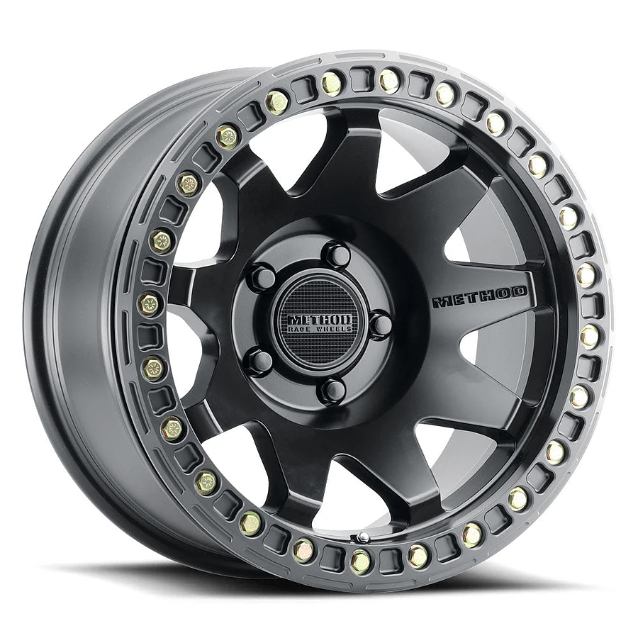 Method MR108 Matte Black 17 Inch Wheels