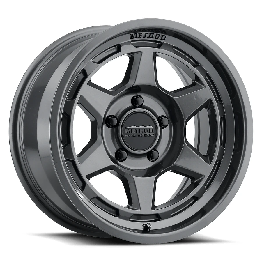 Method MR708 Bead Grip Gloss Titanium 17 Inch Wheels